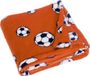 Playshoes Fleece Deken Voetbal Oranje 75 x 100 cm