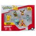 Pokémon PKW3614 Battle Figure Multipack - 6 stuks met Pikachu, pottrott, Milza, Sheinux, Evoli & Machollo, officiële figuren, elk 5 cm