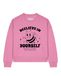 Watapparel Sweatshirt 'Beelieve in yourself' rosa / zwart