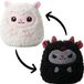Corimori Belle-Bapho (peluche réversible) Figurine en peluche unisexe - Blanc/Noir