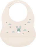 Nattou Mealtime Slabbetje met Opvangbakje - 28 cm - Zand