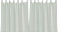 vidaXL Gordijnen voile met lussen 2 st 140x140 cm lichtgrijs