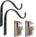 Unyqoos® Set van twee ijzeren wandhaken voor planten en decoraties binnen en buiten