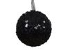 Decoris Boule de Noël mousse d8 cm noir