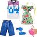 Christian Barbie Kleding Outfit en Accessoires 2-Pack Bloemen Jurk + Schoenen en Handtas - T-Shirt en Broek voor Ken - Barbie Ken kleding