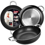 Ibili Honda I-chef Poêle avec 2 poignées 28 cm Argent