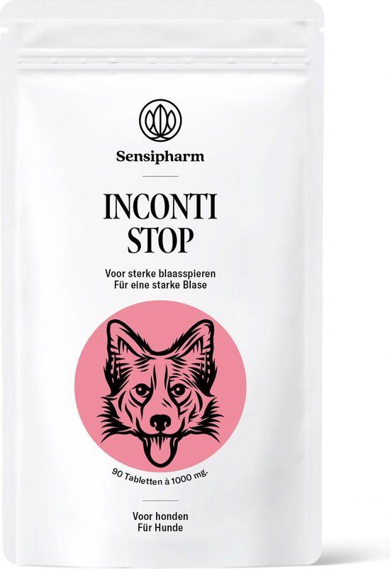 Sensipharm Inconti Stop Hond - 90 Tabletten - Voedingssupplement bij Incontinentie
