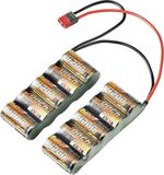 Reely NiMH accupack 12 V 4200 mAh Nombre de cellules : 10 Side by Side Système de connecteur en T