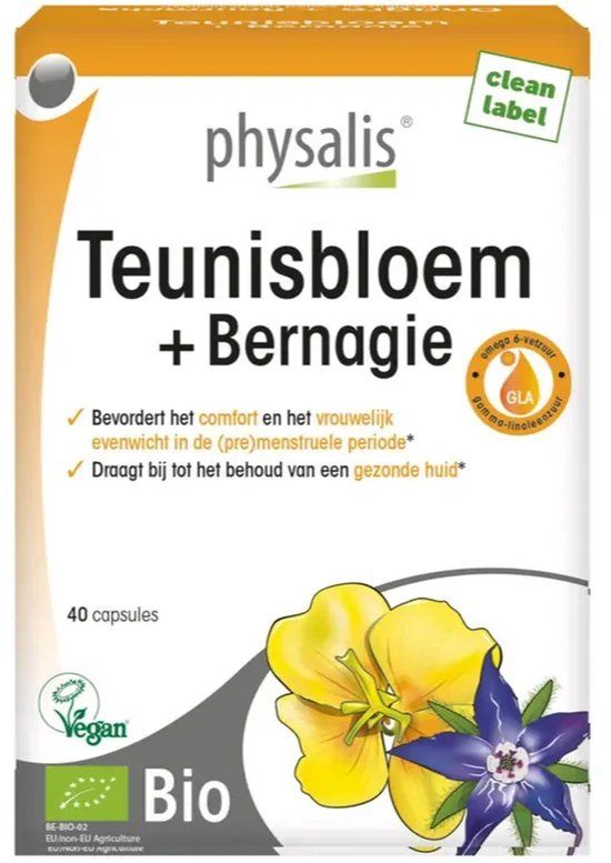 Physalis Teunisbloem + Bernagie Capsules (40 capsules)
