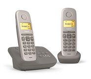 Gigaset AL170A Duo - Téléphone sans fil - Répondeur avec identification de l'appelant - ECO DECTGAP - Gris + combiné supplémentaire