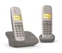Gigaset AL170A Duo - Téléphone sans fil - Répondeur avec identification de l'appelant - ECO DECTGAP - Gris + combiné supplémentaire
