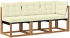 vidaXL Outdoor Midden- en Hoekbank Naturel