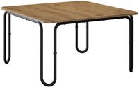 vidaXL Salontafel Artisanaal eiken 79,5 x 79,5 x 45 cm Bewerkt hout