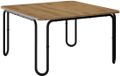 vidaXL Salontafel Artisanaal eiken 79,5 x 79,5 x 45 cm Bewerkt hout