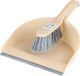 Urban Living Stoffer en blik set - zalm roze - kunststof - 32 x 22 cm