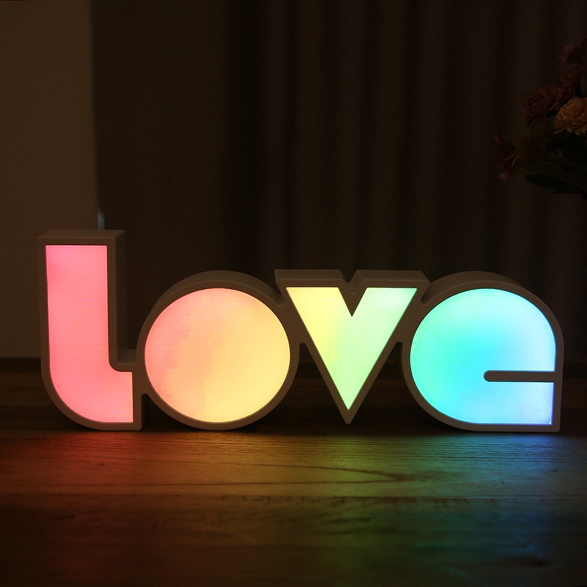 Diversicus Neon Love Letters – Neon verlichting – Sfeerlicht – Voor binnen – Wandlamp – Nachtlampje - Valentijns cadeau - love 3