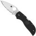 Spyderco C152SGY Chaparral Lightweight, Gray FRN, Partly Serrated CTS-XHP