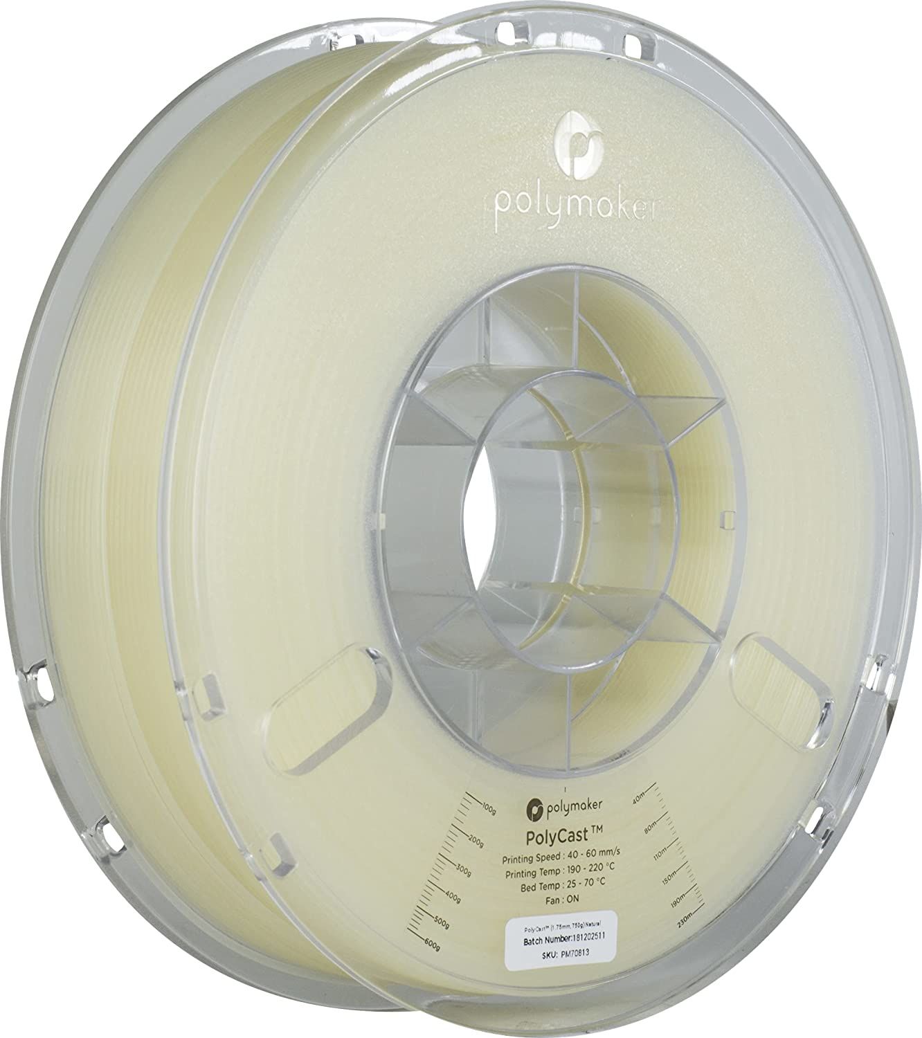 Polymaker PolyCast Natural 3D-printmateriaal - 750 g - 1.75 mm