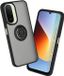 Techsuit Hoesje geschikt voor Xiaomi Redmi A7 Pro - Glinth Back Cover met ring en magneet - Zwart