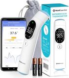MostEssential Thermomètre numérique 2-en-1 – Thermomètre auriculaire – Thermomètre frontal et corporel – Thermomètre pour Adultes, Enfants et Bébés – Sans contact – Application incluse – 20F