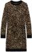 Guess Meisjesjurk J5BK12-Z0720-F1ML Gebreide jurk met panterprint en ronde hals