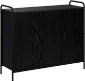 vidaXL Dressoir chêne noir 97 x 33 x 81 cm Bois traité