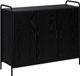 vidaXL Dressoir chêne noir 97 x 33 x 81 cm Bois traité