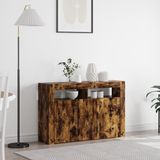 vidaXL Dressoir, gerookt eikenhout, 116 x 30 x 75 cm
