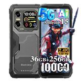 Blackview Xplore X1 5G Outdoor Handy ohne Vertrag Android 15, 36GB+256GB/2TB 10000mAh Baustellenhandy, 6,78"FHD+ Doppelbildschirm, 108MP+50MP, Outdoor Smartphone Wasserdicht/NFC/OTG/Gemini AI,Schwarz