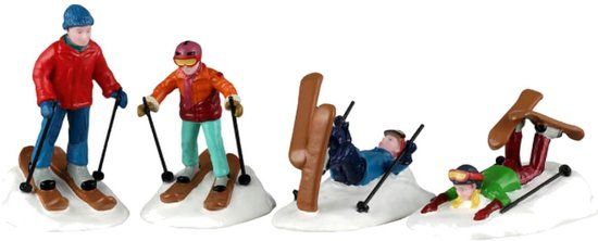 Lemax Ski School Lessons - Set van 4