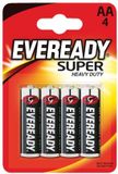 Energizer Eveready Super Heavy Duty AA Batterijen - 4 stuks