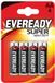 Energizer Eveready Super Heavy Duty AA Batterijen - 4 stuks