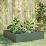 Maison Exclusive - Potager vert olive 100 x 100 x 41 cm en acier