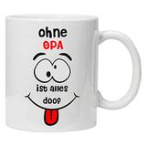 Acen Merchandise Ohne Opa ist Alles doof - Fun keramische mok koffie thee beker - perfect cadeau voor Valentijnsdag, Pasen, zomer, Kerstmis, verjaardag, jubileum