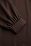 SELECTED WOMEN Slwdonna Ls Shirt Dames - Robe - Marron - Taille 38