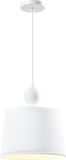 QUVIO Hanglamp retro - Wit - E27 - Ø 25 cm - Aluminium