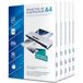 500 Icecat 500 lamineerfolies A4 75 micron per kant, afgeronde hoeken, hoogglans afwerking