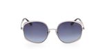 Tom Ford Abbey-02 Ft 1349 Lunettes de soleil papillon argentées bleues pour femmes 58mm