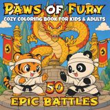 Paws of Fury: Cozy Coloring Book for Kids and Adults