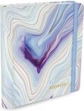 Peter Pauper Addressbook Large - Blue Agate - met elastieksluiting - 16x21 cm