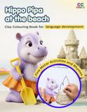 Hippo Pipa at the Beach: Clay Colouring Book for early language development