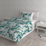 Italian Bed Linen DAFNE Dekbedovertrek, bedrukt, microvezel, Maui, eenpersoonsbed