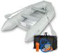 EBERTH bateau pneumatique pour 4 personnes + 1 enfant, 3,20m x 1,50m. Bateau avec banc, adapté pour un poids jusqu'à 566 kg. Bateau de pêche, bateau à rames, en PVC durable. Bateau avec fond en aluminium
