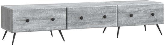 vidaXL TV Kast met lade Grijs sonoma 147 x 34,5 x 30 cm Bewerkt hout