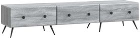 vidaXL TV Kast met lade Grijs sonoma 147 x 34,5 x 30 cm Bewerkt hout