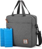 Brisby 4 Laags Geïsoleerde Koeltas - Lunchtas 7 liter - Donkergrijs