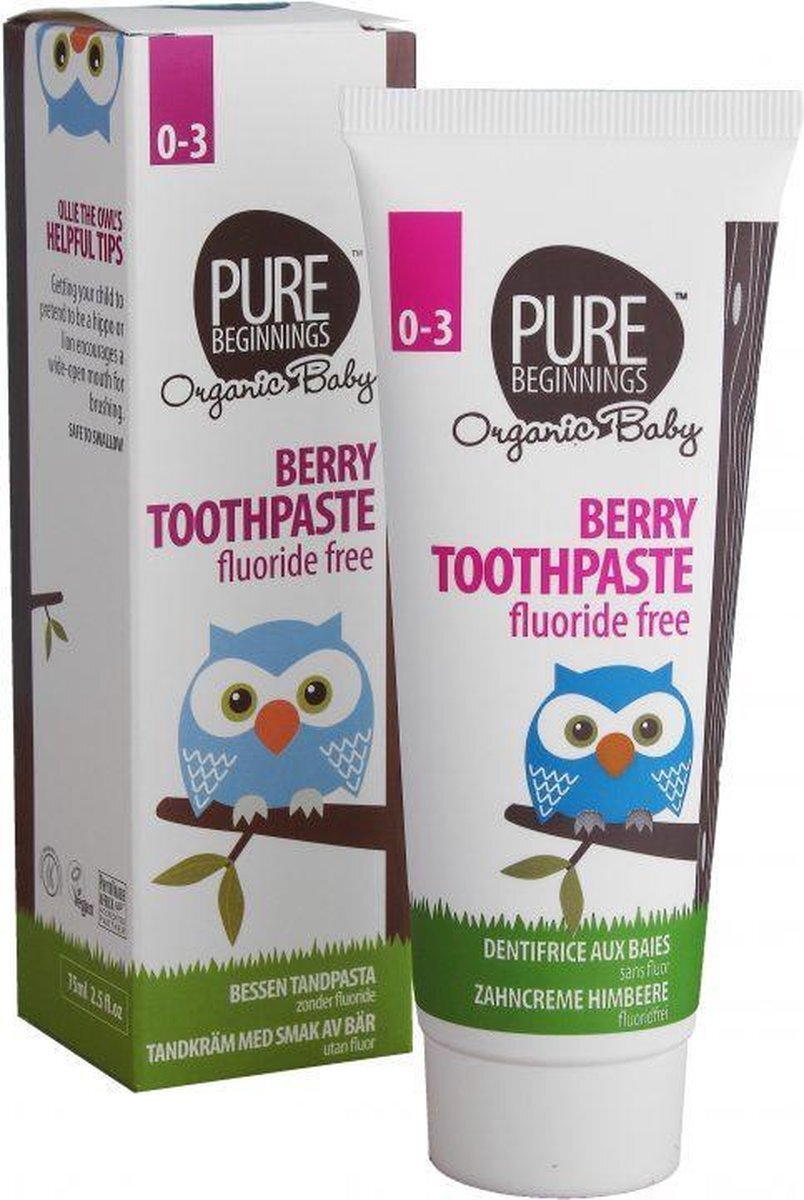 Pure Beginnings berry toothpaste with xylitol