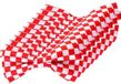 Merkloos Brabant Carnaval vlinderstrikje - 10x - rood wit geblokt - 12 cm