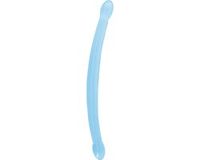 Shots RealRock Niet-realistische dubbele dildo - 42 cm - Blauw