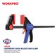 WORKPRO WP232036 – Snelspan Lijmklem – 300 mm – Omschakelbaar naar Spreider – Versterkt Nylon – 68 kg Klemdruk - Eenhandsklem